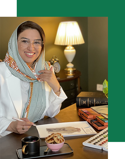 سارا نیکبختی در دفتر کار